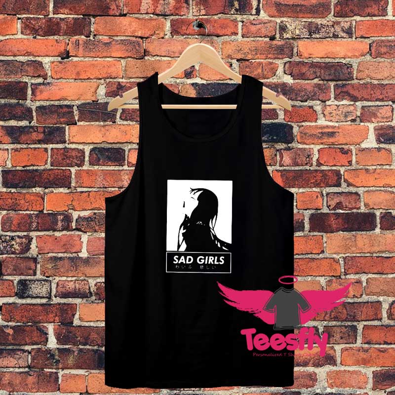 Sad Girl Anime Nu Goth Unisex Tank Top