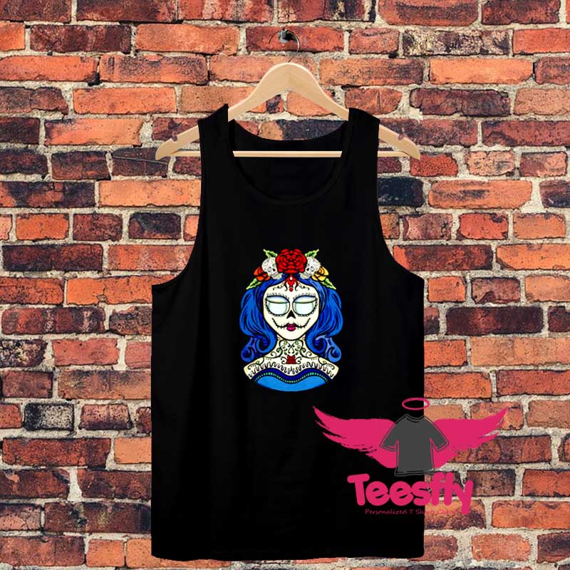 Sugar Skull Dia De Muertos Unisex Tank Top