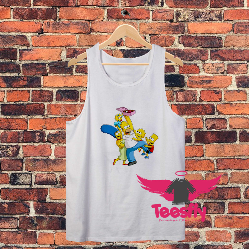 The Simpsons Family Characters Unisex Tank Top