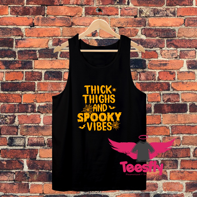 Thick Thighs Spooky Vibes Unisex Tank Top