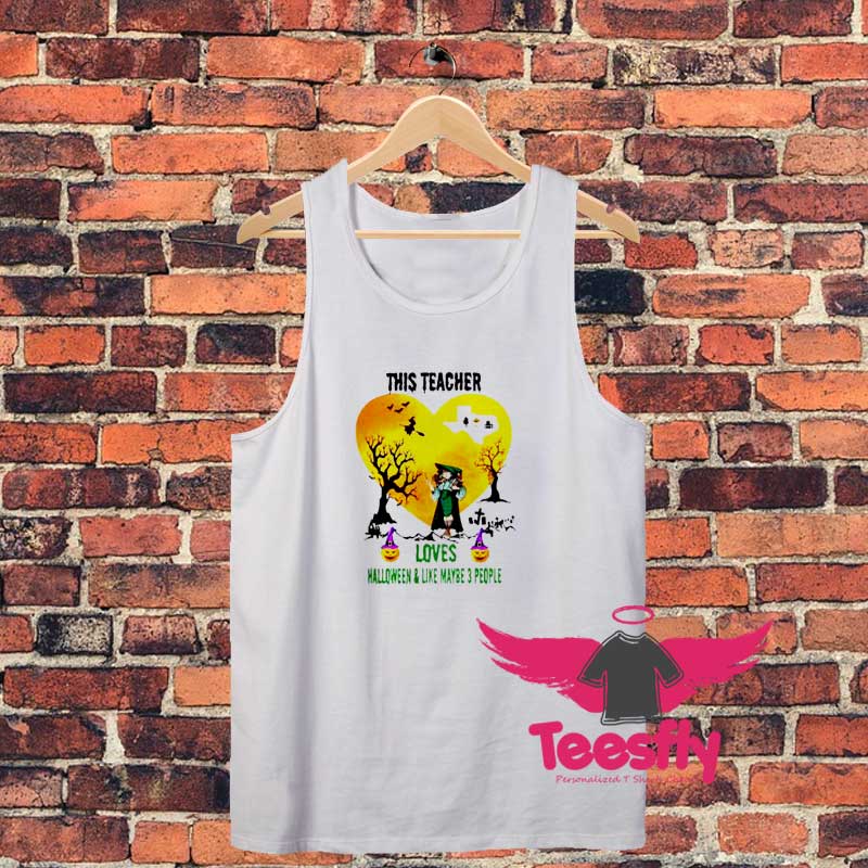 This Teacher Loves Halloween Unisex Tank Top