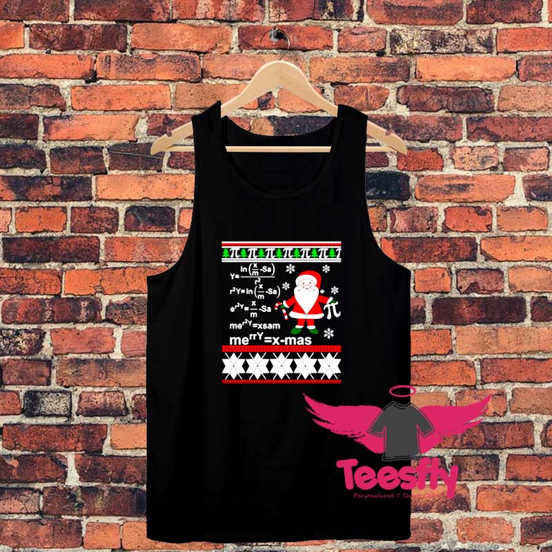 Ugly Christmas Math Teacher Unisex Tank Top