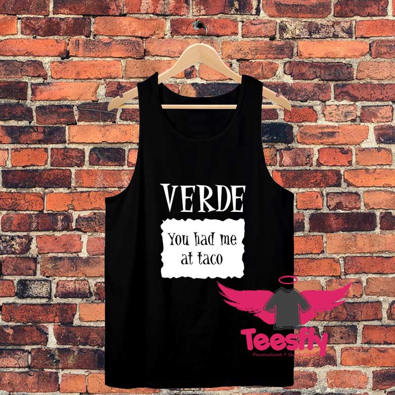 Verde Hot Packet Halloween Taco Unisex Tank Top