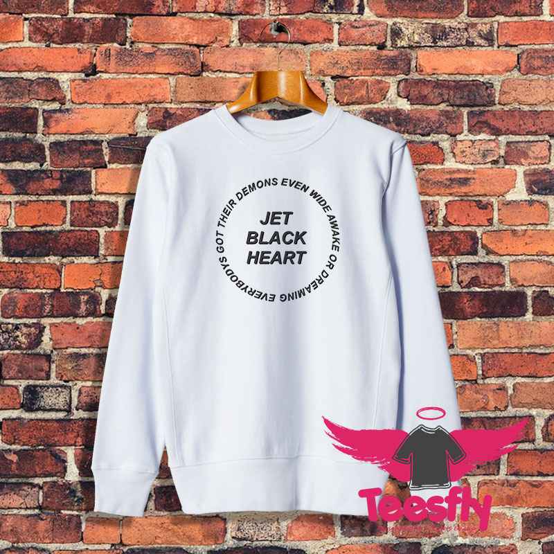 jet black heart 5 seconds of summer Sweatshirt