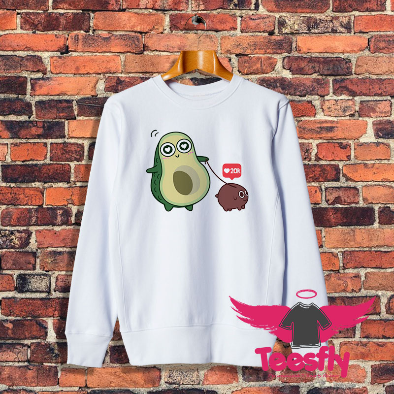 kawaii Avocado Dog Sweatshirt