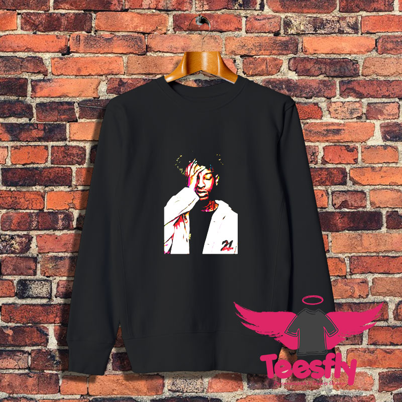 21 Savage in colorful WPAP pop art illustration Sweatshirt 1