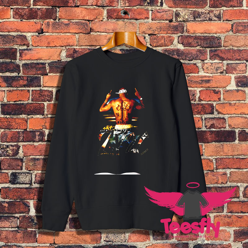 2pac Middle Fingers Rap Sweatshirt 1