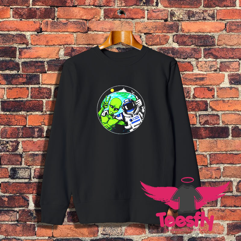 Alien Peace Sign Sweatshirt 1