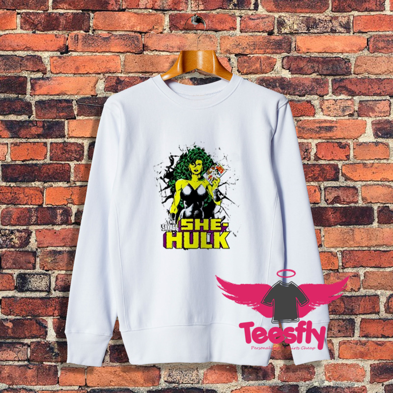 Awesome Marvel She Hulk Comic Sweatshirt