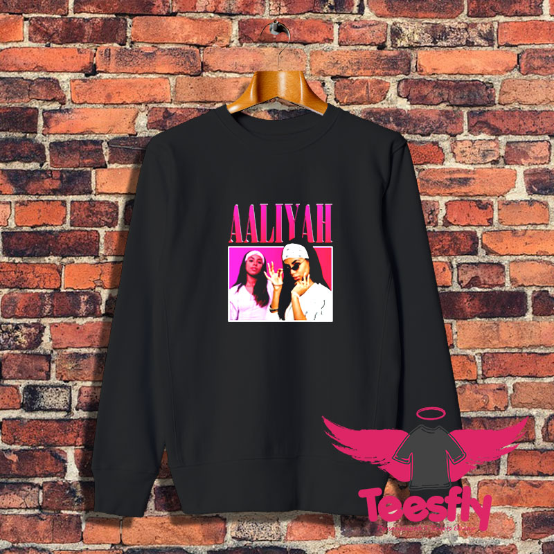 Awesome Vintage Retro Aaliyah 90S Rapper Sweatshirt 1