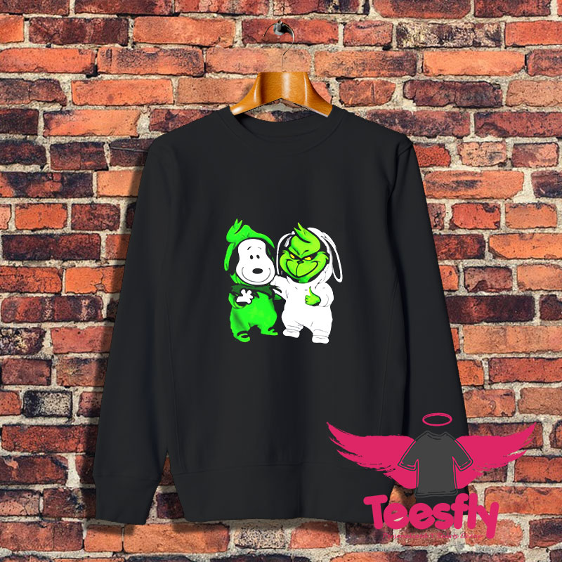 Baby Snoopy and baby Grinch Sweatshirt 1