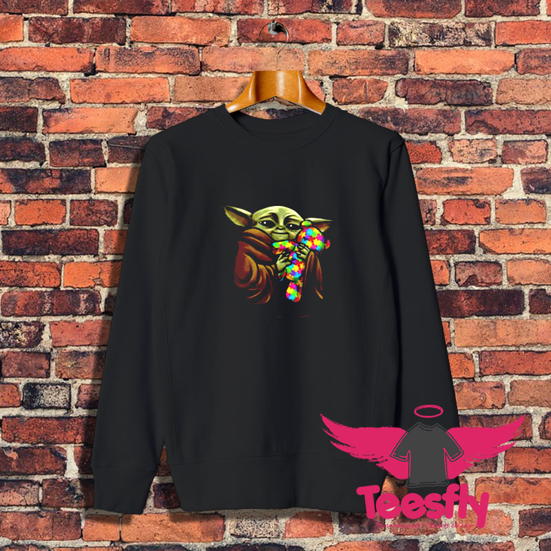 Baby Yoda Hug Teddy Sweatshirt 1