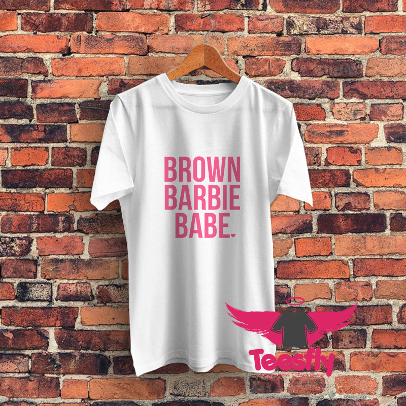 Brown Barbie Babe Graphic T Shirt
