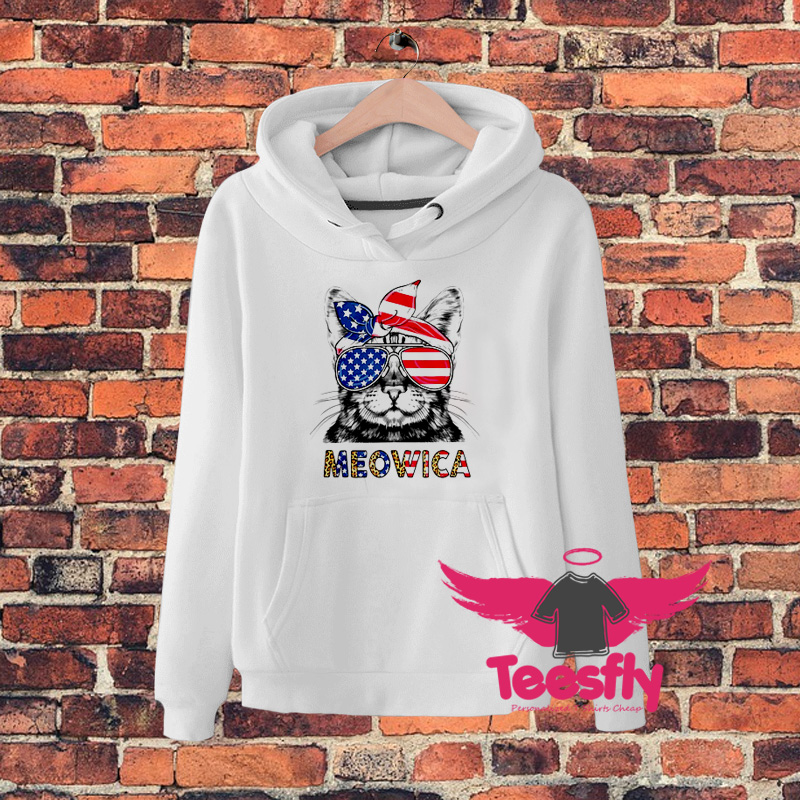 Cat Meowica 4Th Of July Hoodie