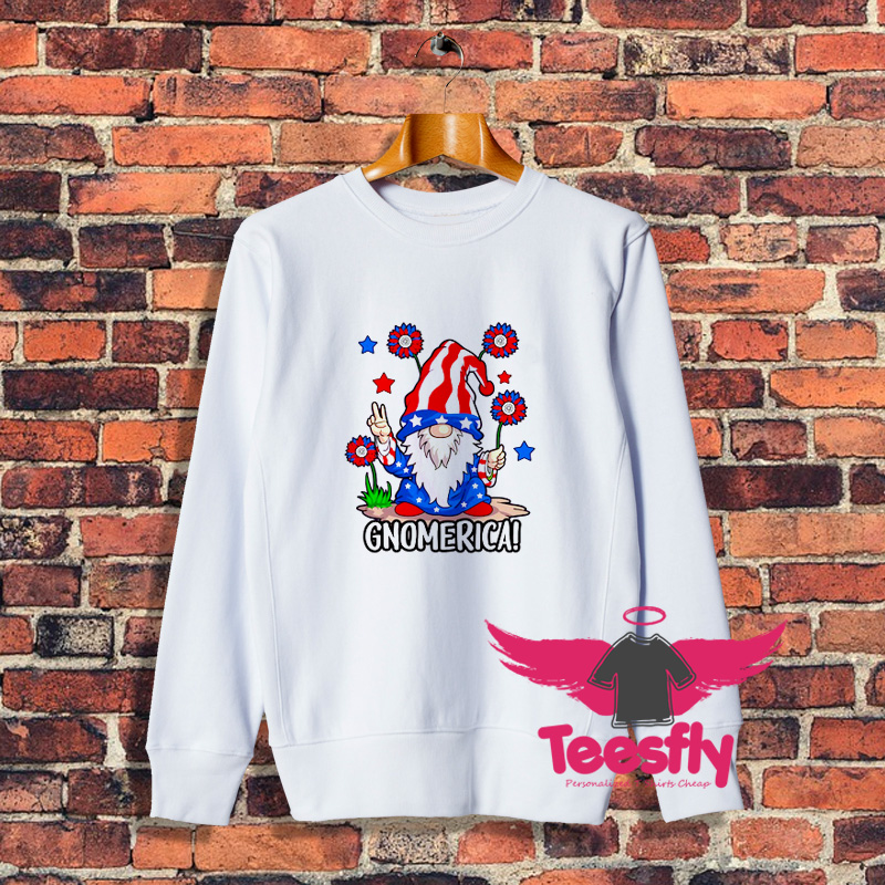 Gnomerica Girls American Flag Sweatshirt