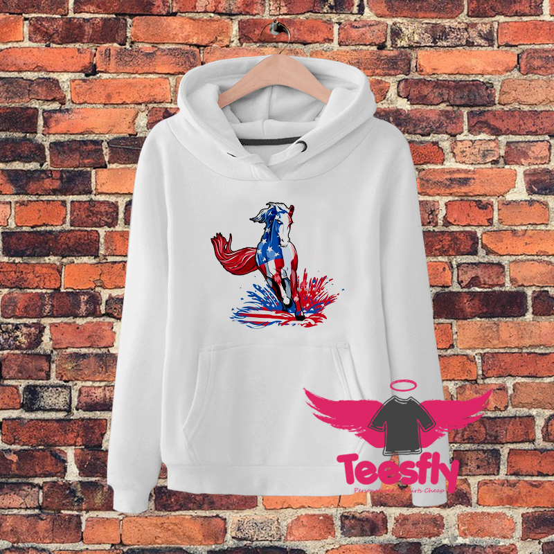 Classic Horse 4Th Of July Hoodie