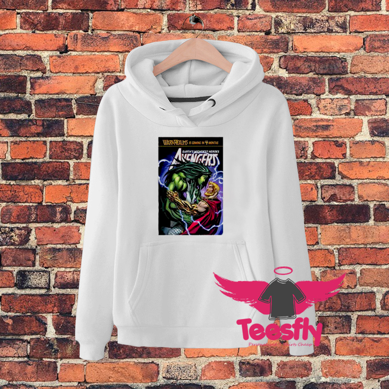 Marvel She Hulk And Thor Date Comic Cover Hoodie