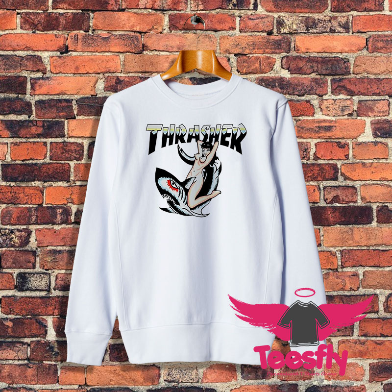 Thrasher Shark Tattoo Sweatshirt