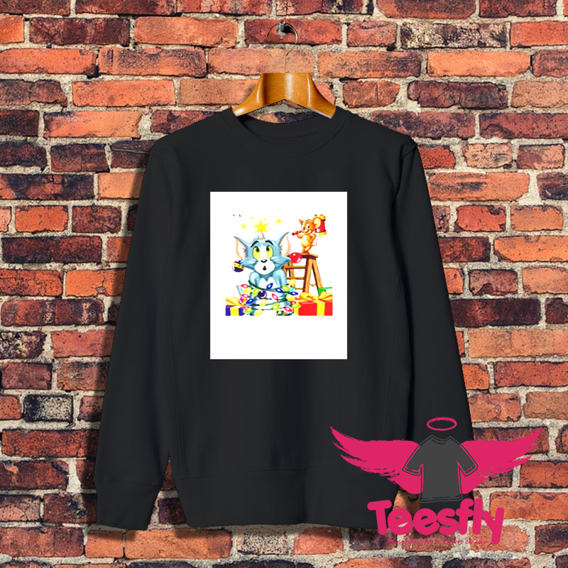 Tom Jerry Cartoon Vintage Christmas Sweatshirt 1