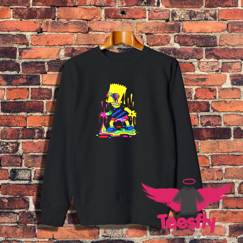 Trippy Bart The Paint Trap Is For Bart Sweatshirt 1