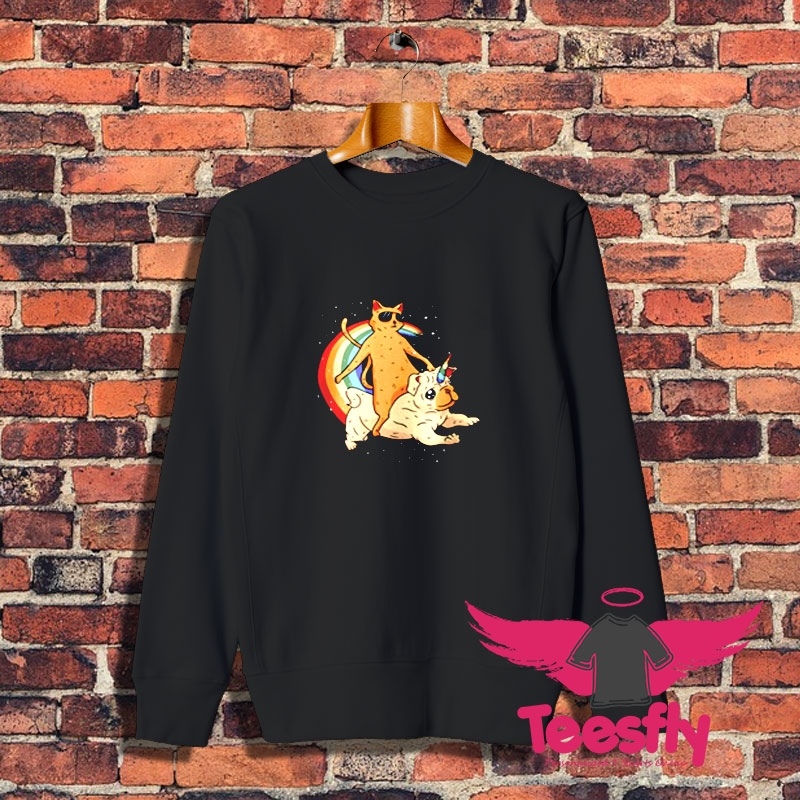 Trippy Space Cat Sweatshirt 1