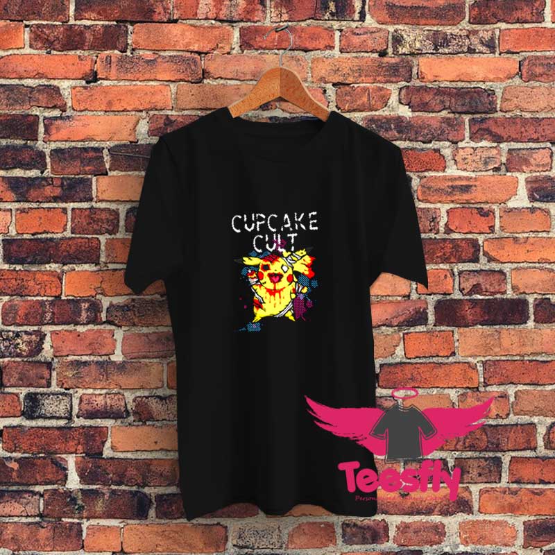 Zombie Pikachu Cupcake Cult Graphic T Shirt