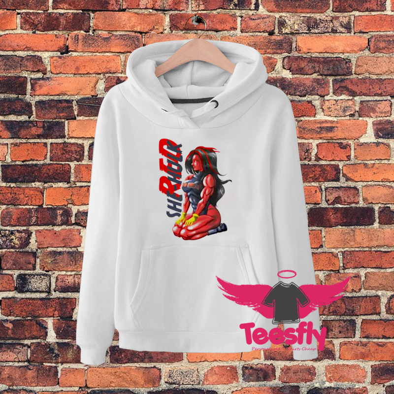 Funny She Hulk Red Hoodie