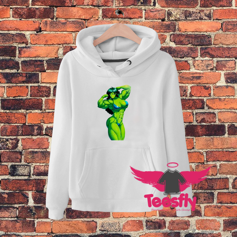 She Hulk Sexy Gym Pose Hoodie