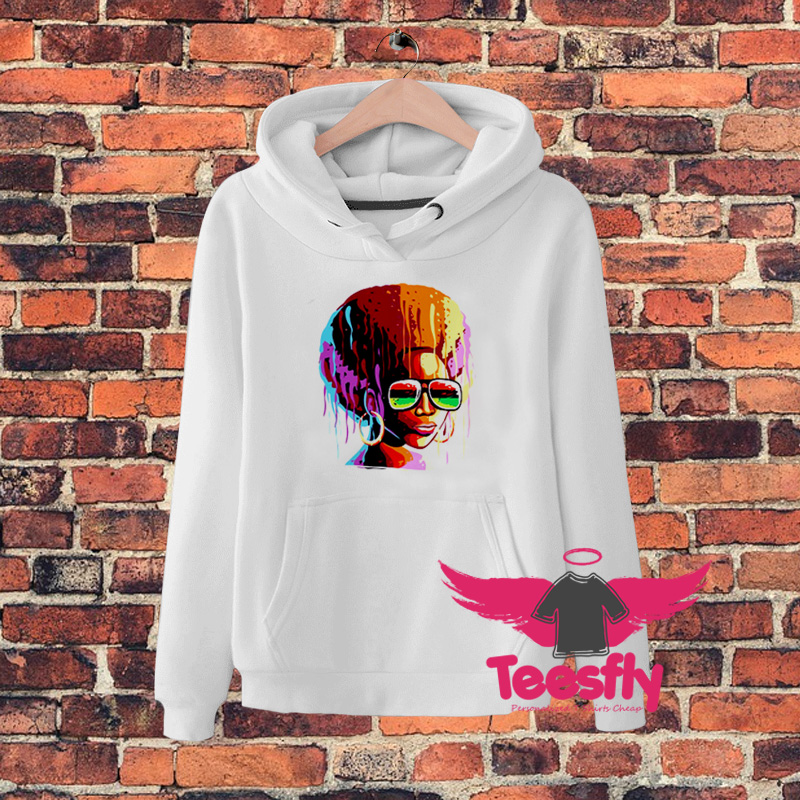 Black Queen Afro Melanin Art Hoodie