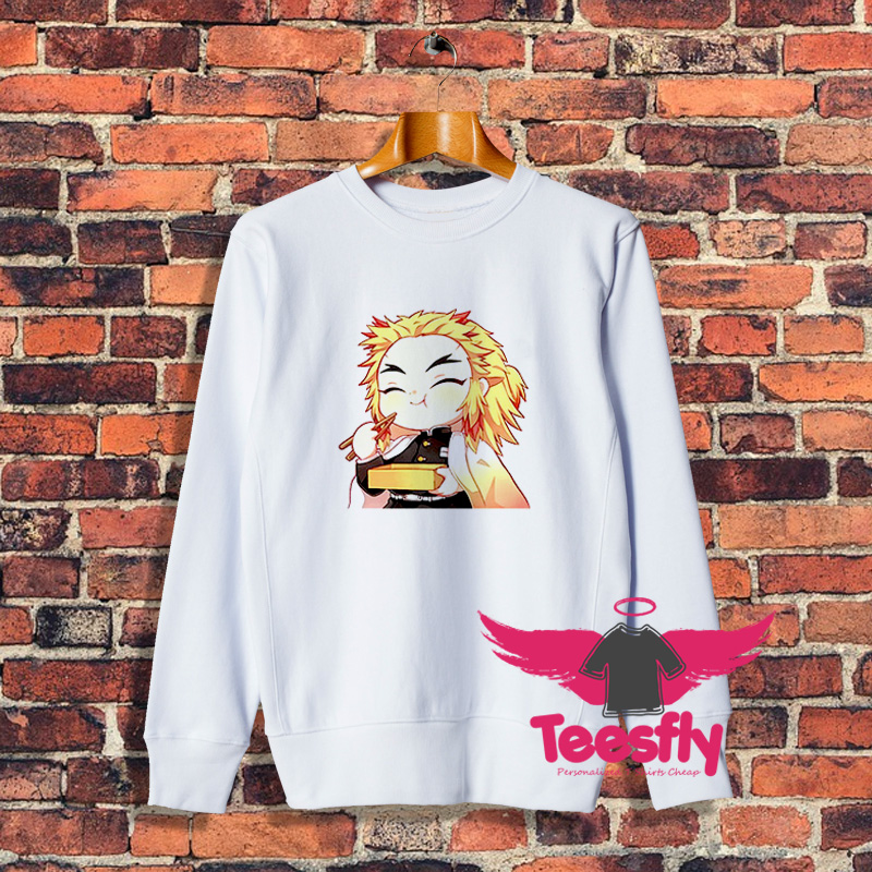 Chibi Rengoku Eating Demon Slayer Sweatshirt