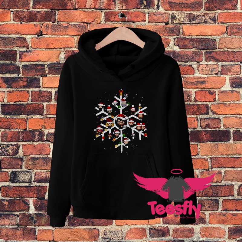 Harry Potter Characters On Snowflake Hoodie