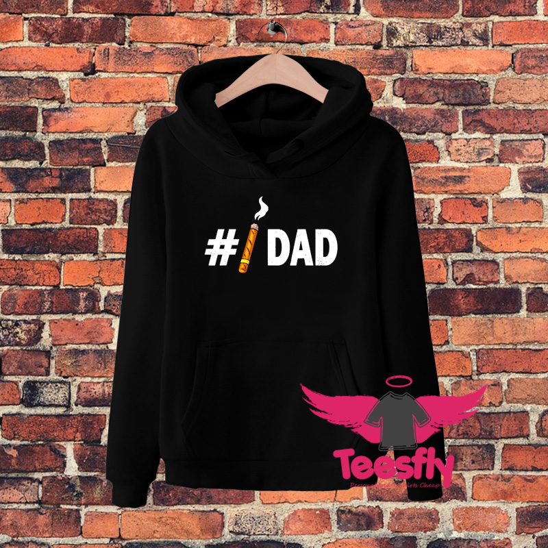 Hastage Number Dad Smoking Fathers Day Hoodie