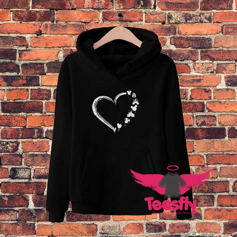 Heart love Mickey Mouse Disney Awesome Hoodie