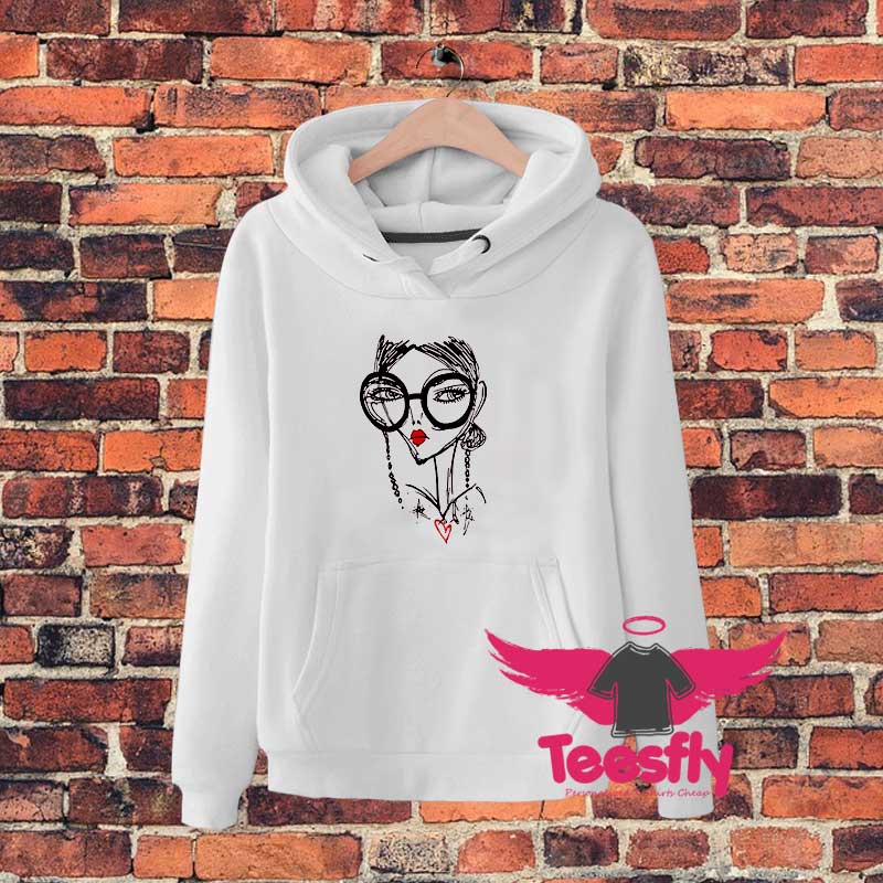 Hipster Girl Hoodie