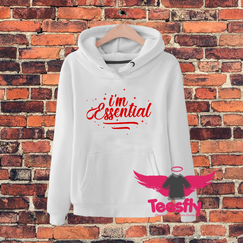 I Am Eential Red Hoodie