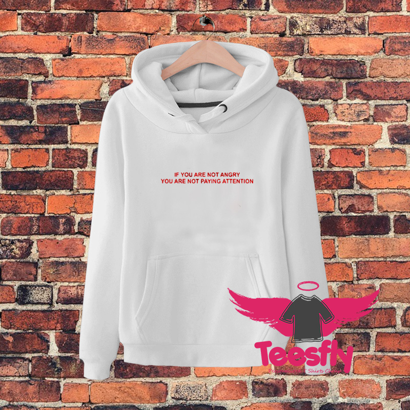 If You Are Not Angry You Are Not Paying Attention Hoodie