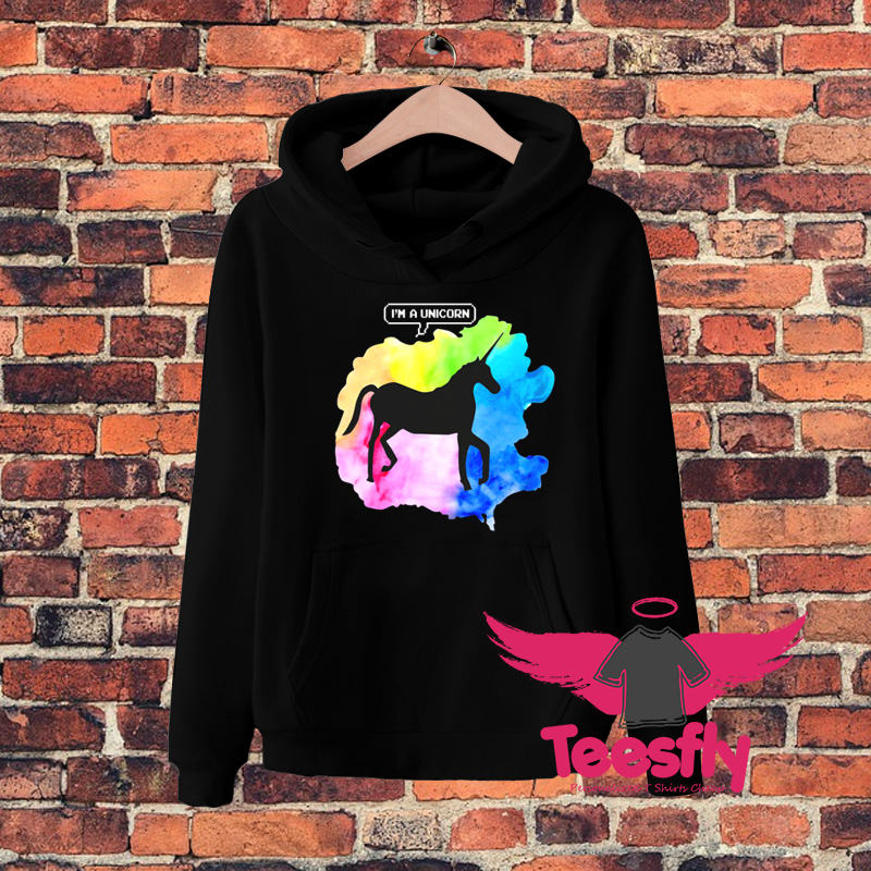 Im A Unicorn Painting Hoodie