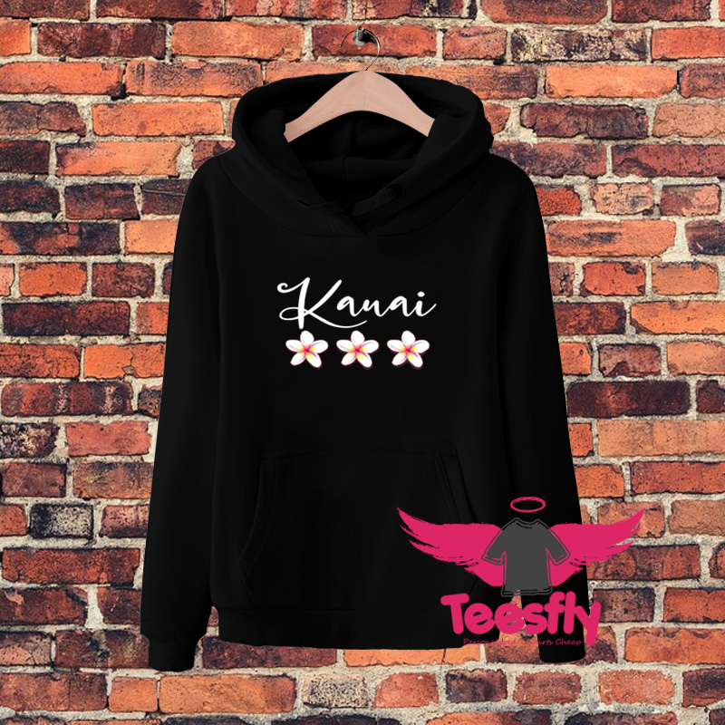 Kauai Hawaiian Plumeria Vacatione Hoodie