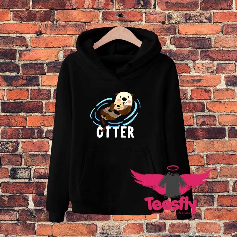 Kids Otter For Boys Or Girls Cute Hoodie