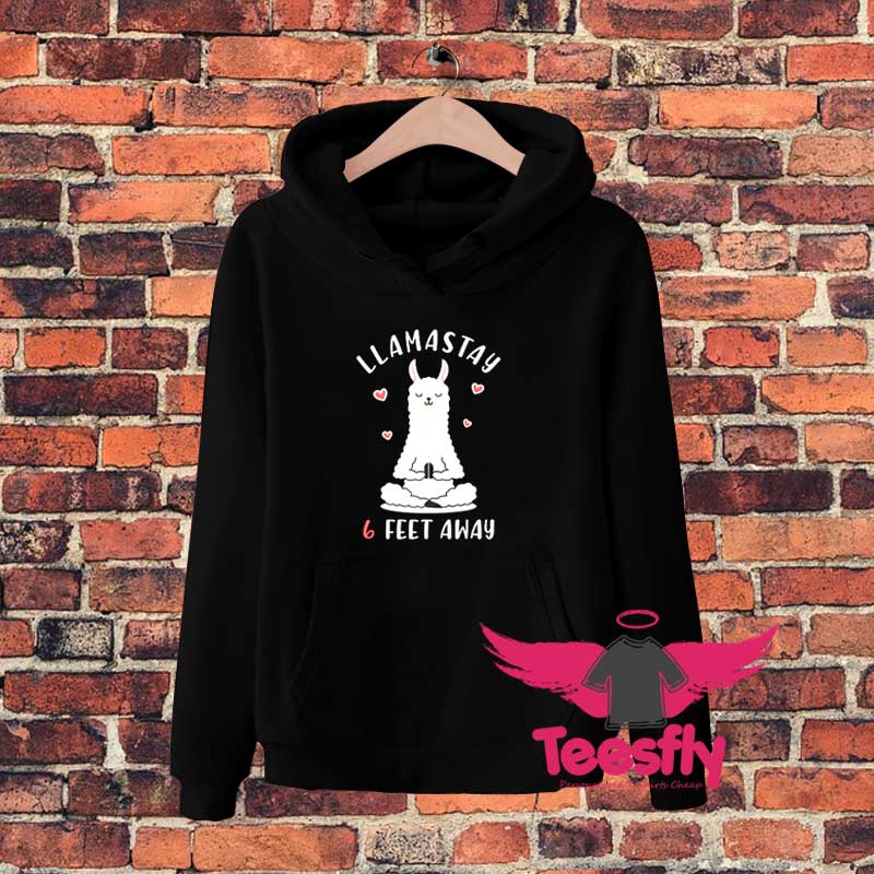 Llama Social Distancing Llamastay Feet Awaydgf Hoodie