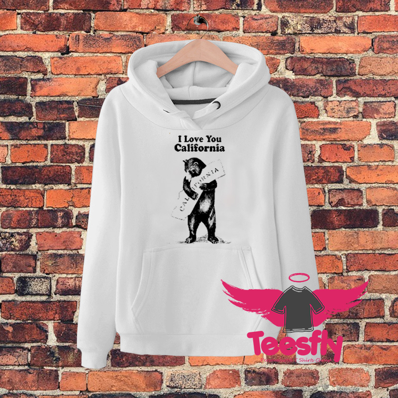 Love California Bear Logo Hoodie