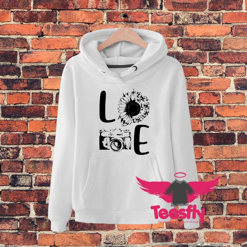 Love Camera Sunflower Hoodie