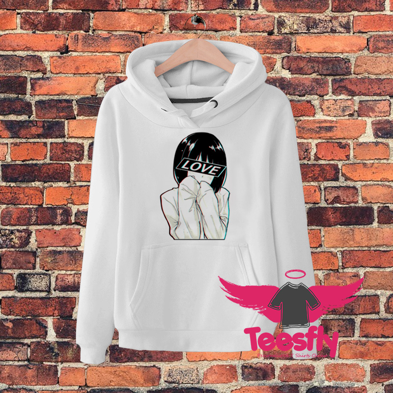 Love Japanese Aesthetic Anime Girl Hoodie