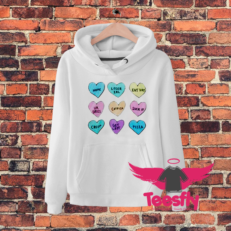 Mean Colorful Heart Logo Hoodie