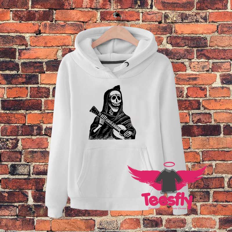 Mintage Skeleton Plays Guitar Hoodie