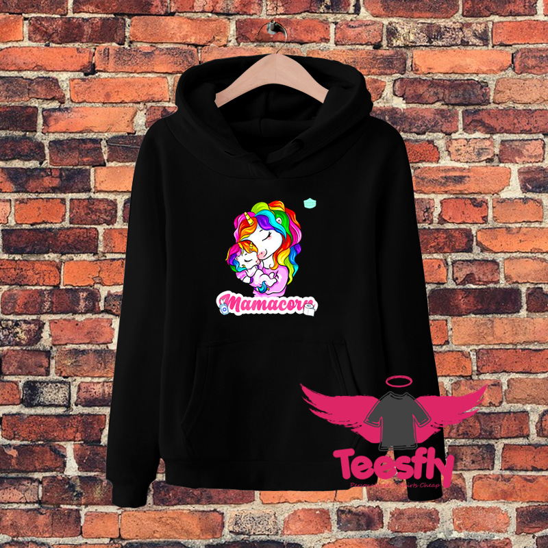 Mom Unicorn Momcorn Hoodie