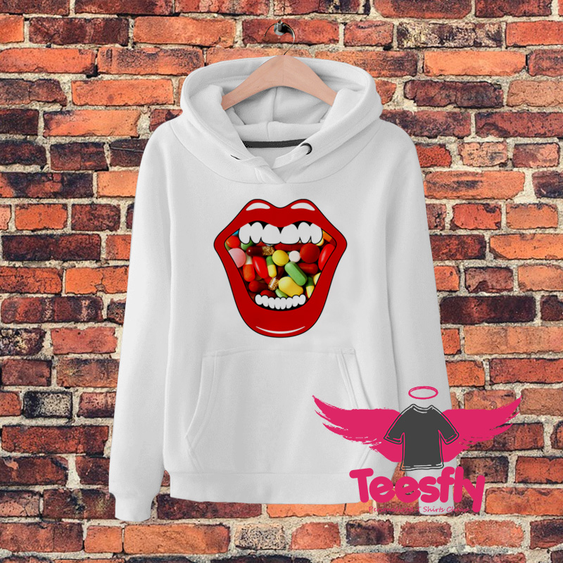 Mouth Full Of Pills Art Hoodie