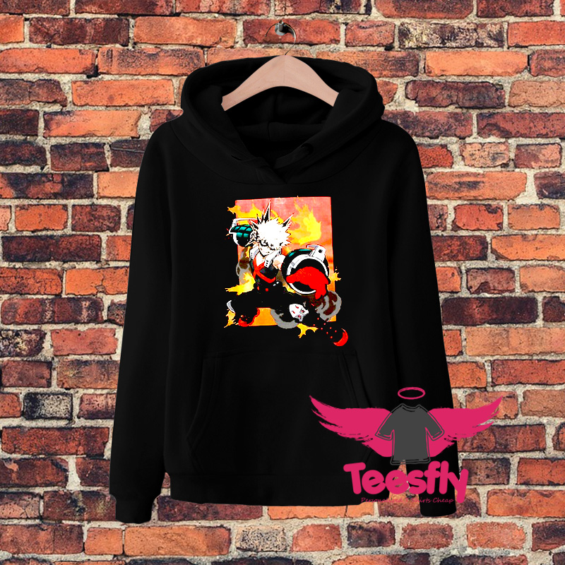 My Hero Academia Bakugo Flame Hoodie