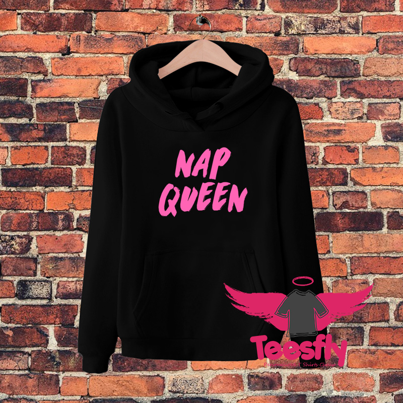 Nap Queen Magenta Quote Hoodie