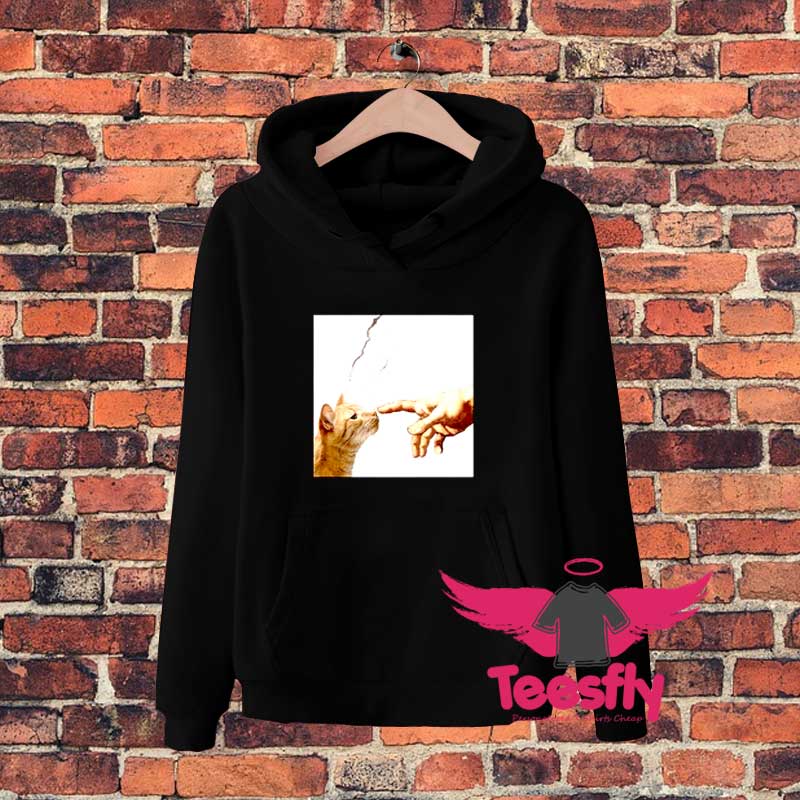 New Cat Print Hoodie